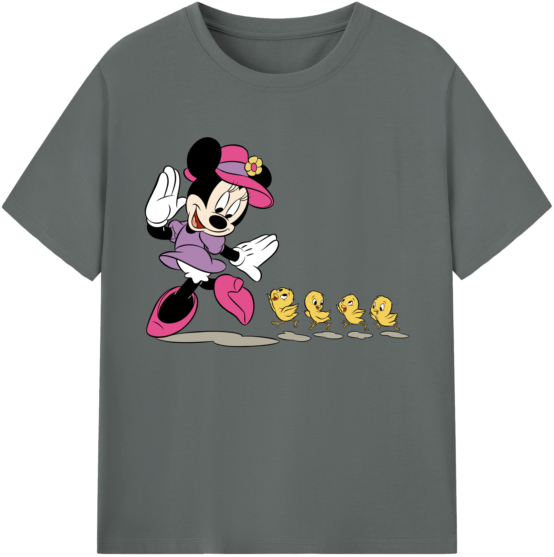 ミッキーマウス Mickey Mouse 綿100％ メンズ半袖Tシャツ｜肌触りやわらか＆通気性